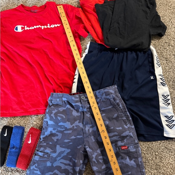 EUC BOYS XL 14/16 LOT SHORTS JEANS LEVIS SHIRTS HOODIE NIKE - Picture 4 of 15